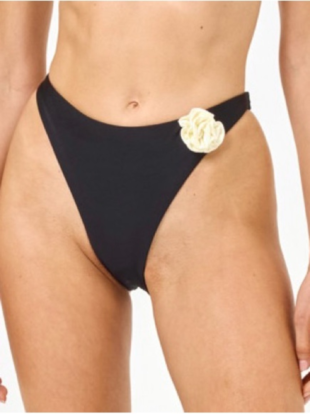 LSPACE Leilani Bottom Bitsy in Black and Cream size small - NWT